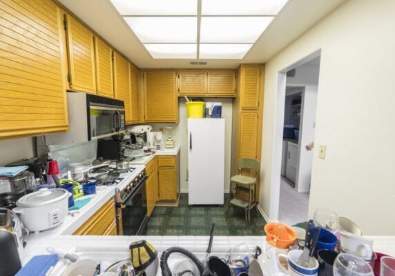 Cluttered Kitchen
